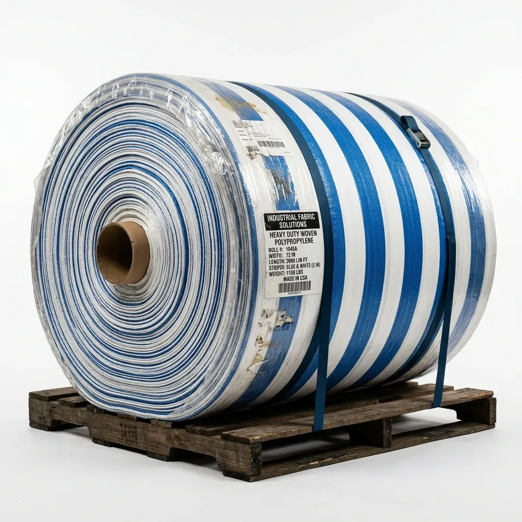 Striped Jumbo Woven Rolls: Versatile Industrial Fabric by SherkatTrade